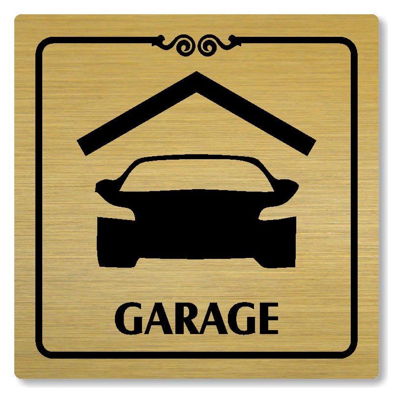 Garage, 80x80mm, zlatá, Texas